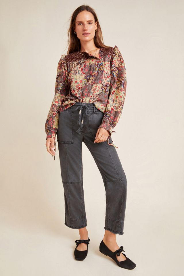 Patsie Embroidered Patchwork Blouse #4
