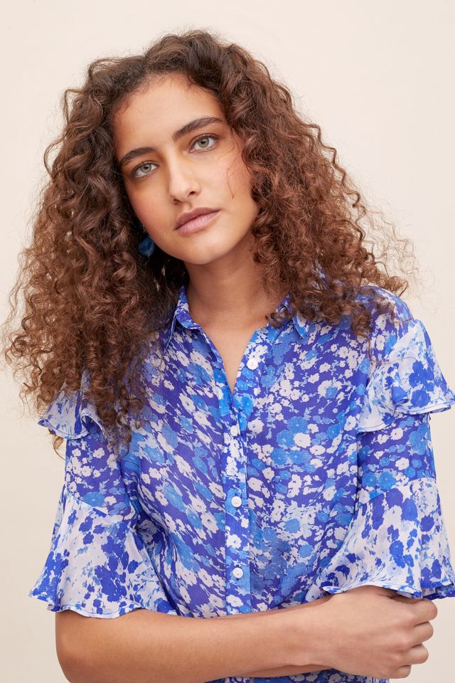 Camicia Forget Me Not Ruffled-Printed #3
