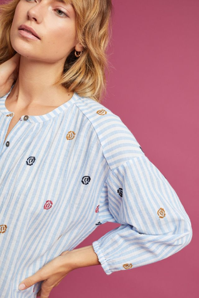 Adela Embroidered Buttondown #1