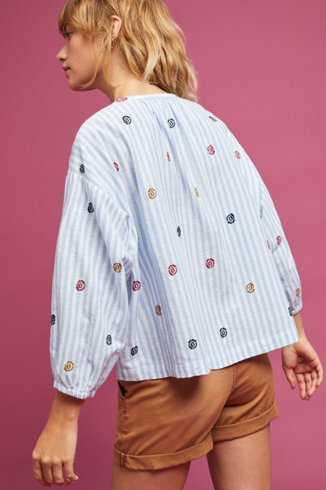 Adela Embroidered Buttondown #2