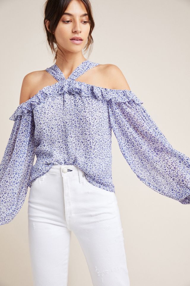 Open store shoulder blouses