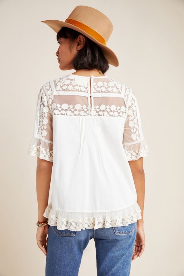 Maeve Lisabetta Lace Blouse #1