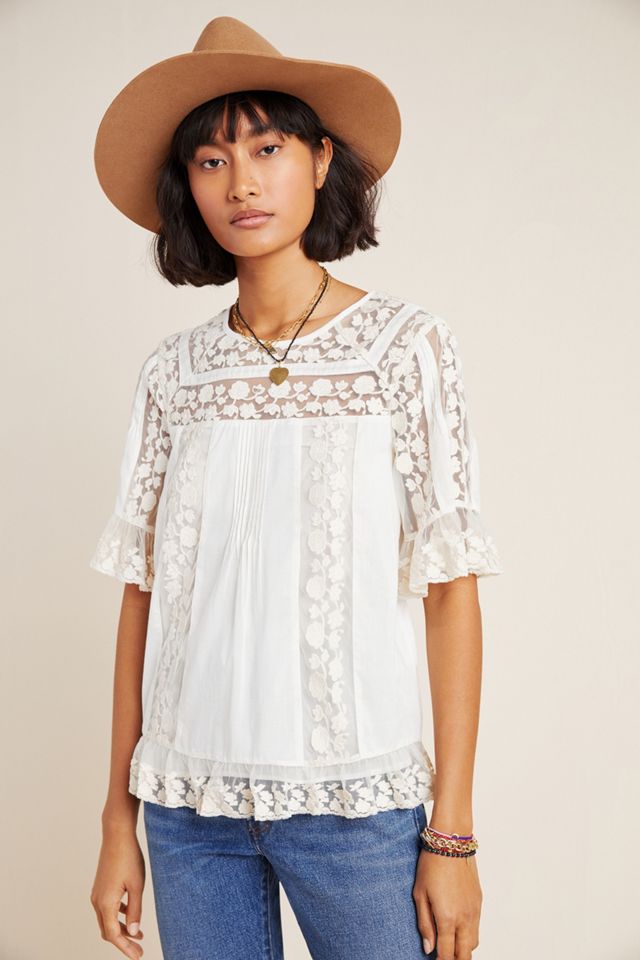Maeve Lisabetta Lace Blouse #3