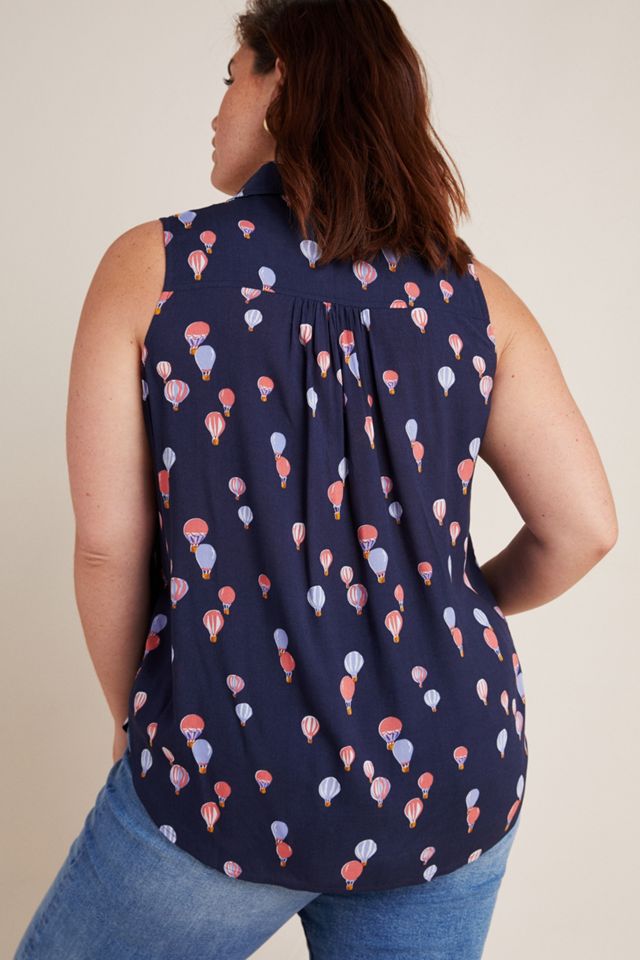 Maeve Whimsical Pintucked Blouse #5