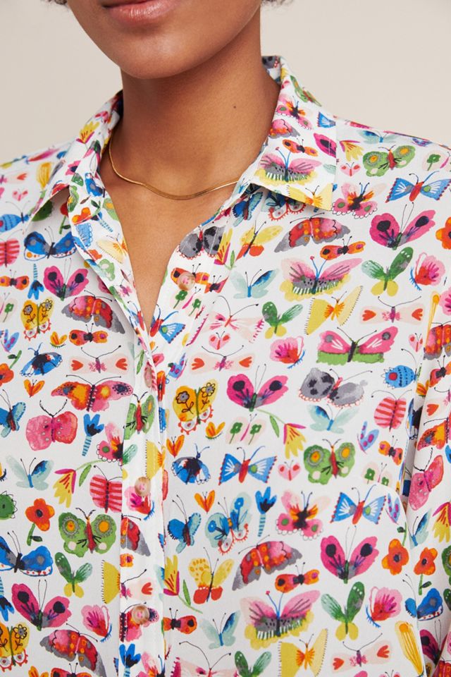 Carolyn Gavin Mariposa Silk Blouse #3
