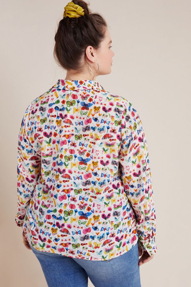 Carolyn Gavin Mariposa Silk Blouse #6
