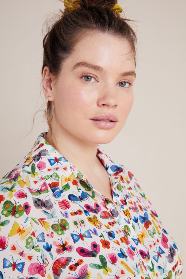 Carolyn Gavin Mariposa Silk Blouse #7