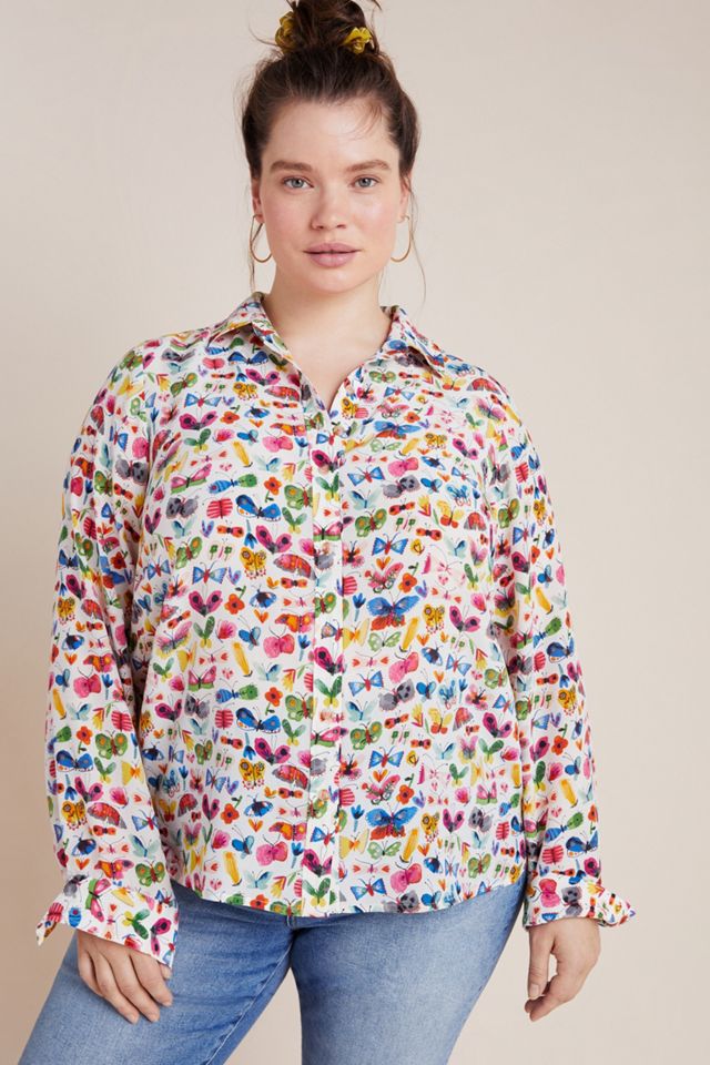 Carolyn Gavin Mariposa Silk Blouse #8