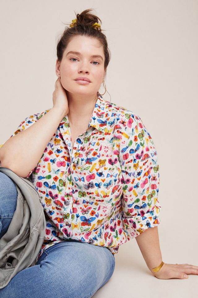 Carolyn Gavin Mariposa Silk Blouse #5