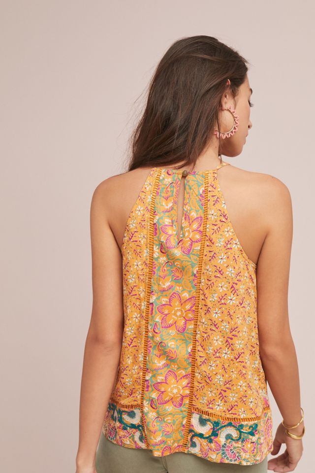 Melina Embroidered Halter Top #2