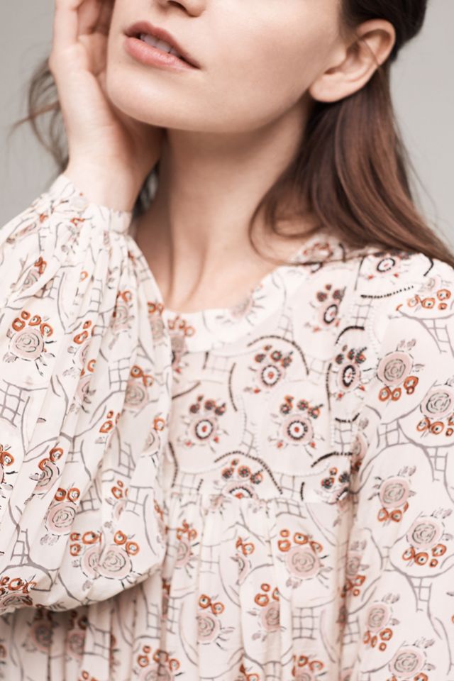 Sala Beaded Peasant Top #1