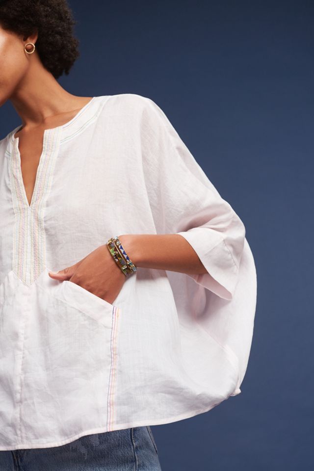 Martinique Linen Blouse #1