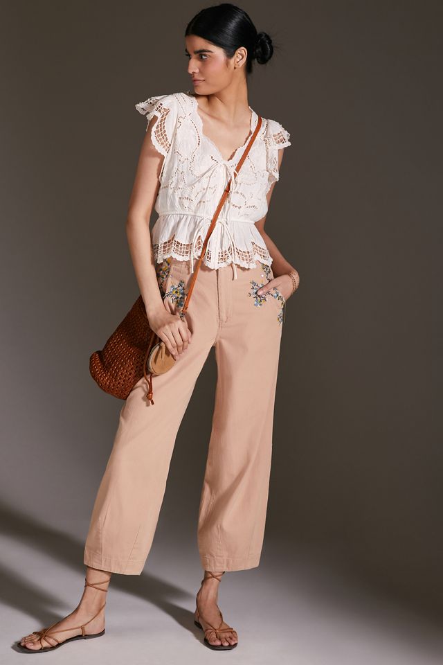 Lace V-Neck Blouse #3