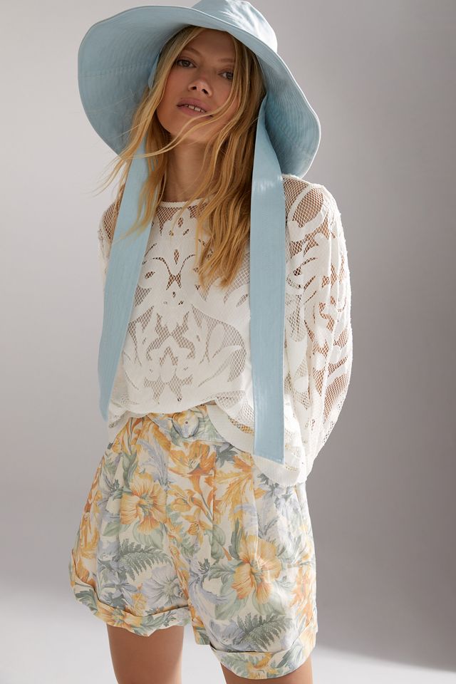 By Anthropologie Lace Detail Blouse #4