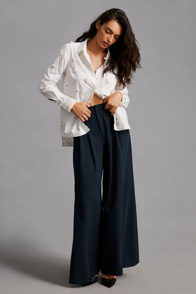 Maeve Pearl-Embellished Shirt #6