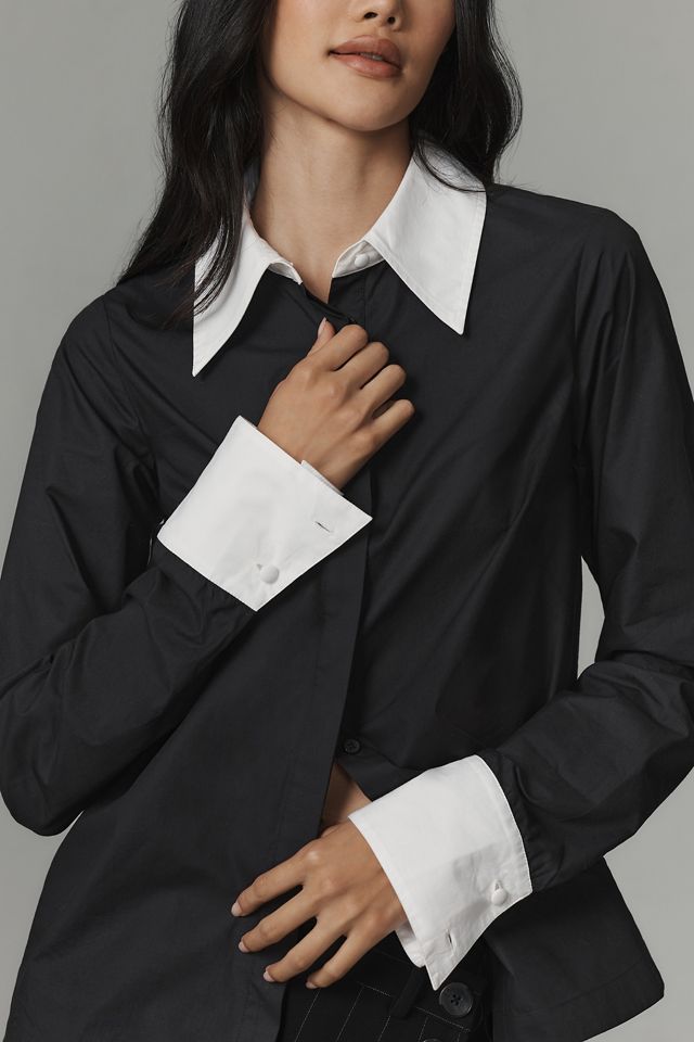Maeve Cuffed Buttondown Blouse #2