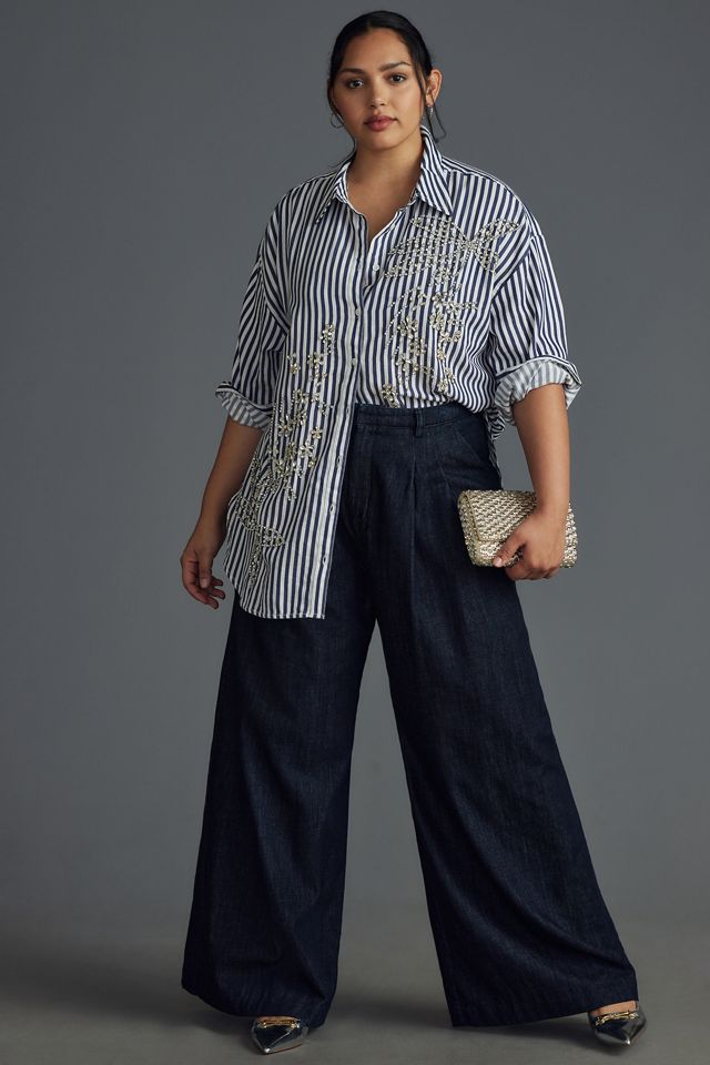 The Bennet Buttondown Shirt by Maeve: Beaded & Sequined Edition #7