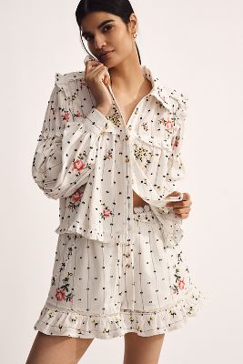 Pilcro Seaside Hankerchief Print Buttondown Shirt