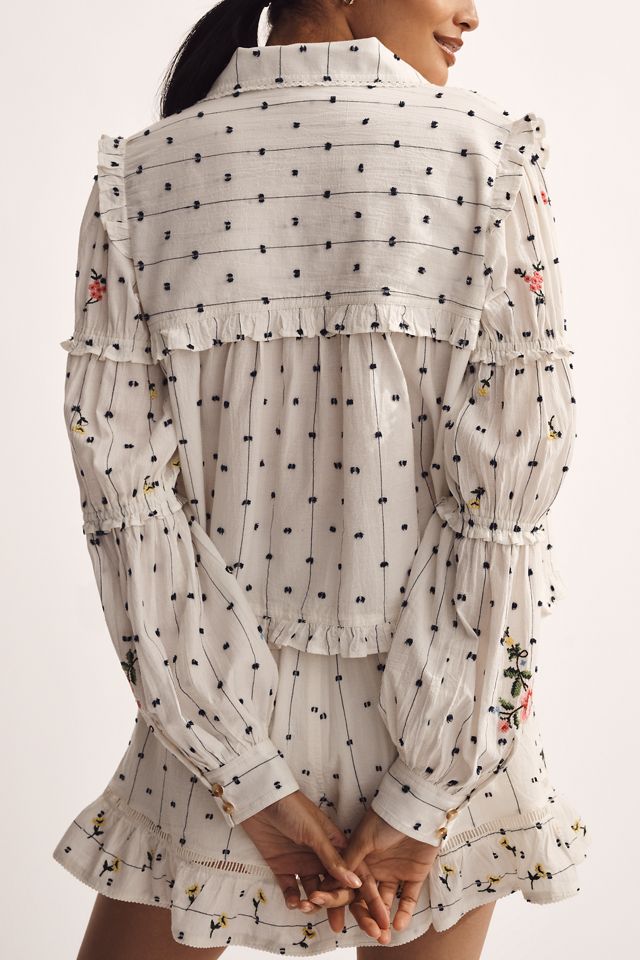 Pilcro Seaside Hankerchief Print Buttondown Shirt