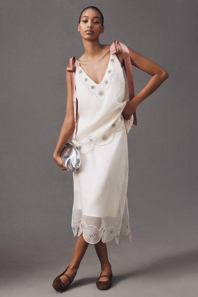 By Anthropologie Trägertop mit Kristallen #3