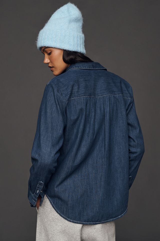 Chemise en denim à manches longues et motif de ski Pilcro #1