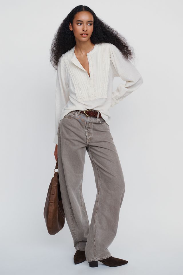 Pilcro 100% Cotton Ruffle Blouse #7