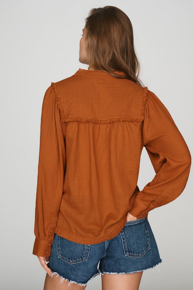 Blouse à volants en coton 100% Pilcro #2