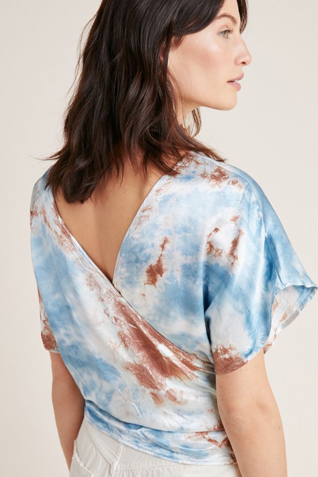 Tie-Dyed Satin Top #1