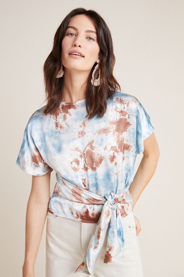 Tie-Dyed Satin Top #2