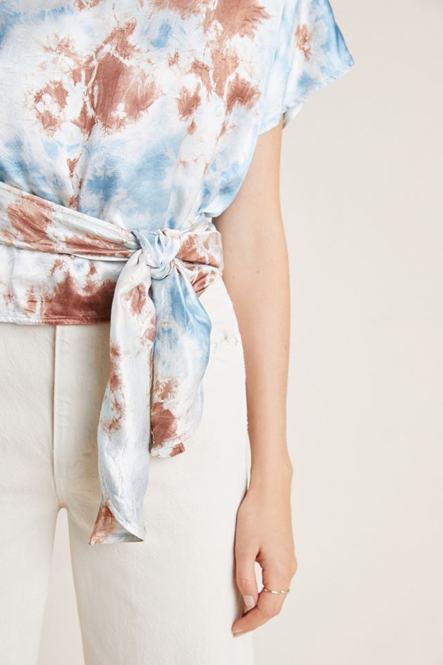 Tie-Dyed Satin Top #3