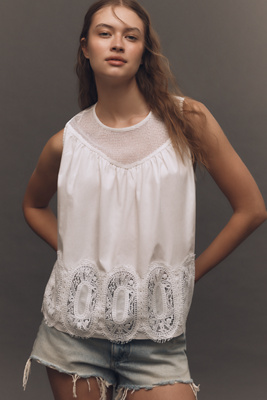 En Elly The Iris Poplin Blouse By : Tank Top Edition
