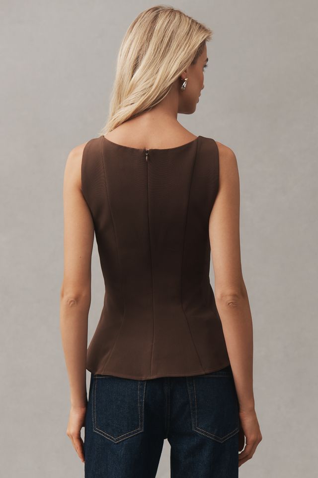 En Elly Sleeveless Waisted Top #3
