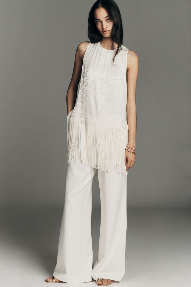 4SI3NNA Sleeveless Fringe Top  #1