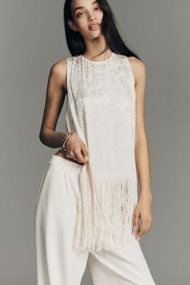 4SI3NNA Sleeveless Fringe Top 