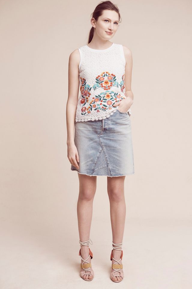 Embroidered Lace Shell #2