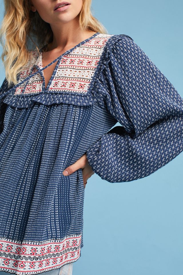 Serafina Peasant Top #1