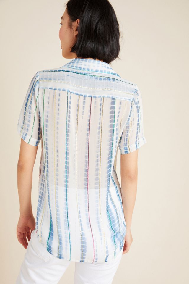 Tie-Dye Shimmer Buttondown #2