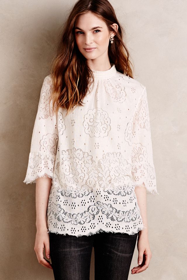 Lace Composition Blouse