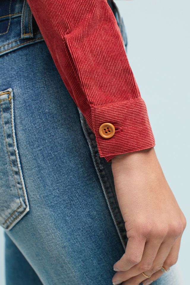 Geri Corduroy Peplum Top #3