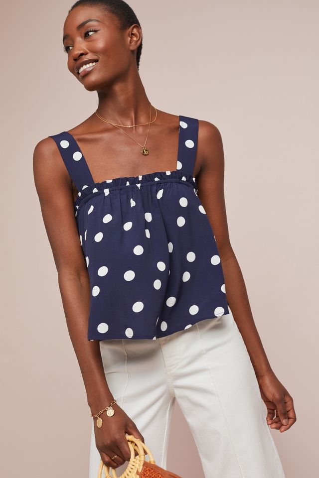 Polka Dot Swing Top Anthropologie