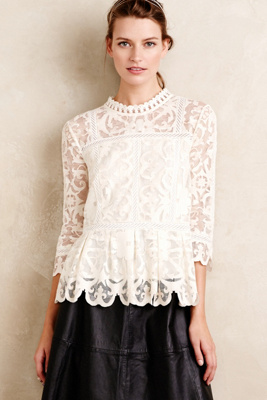 Nautical Lace Top | Anthropologie