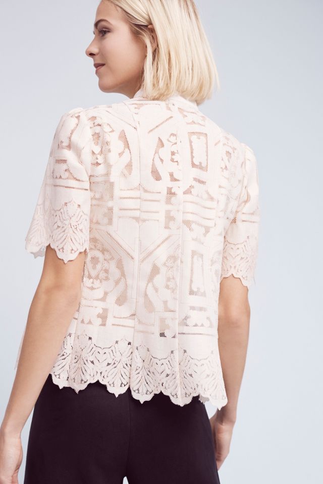 Sagesse Lace Buttondown #1