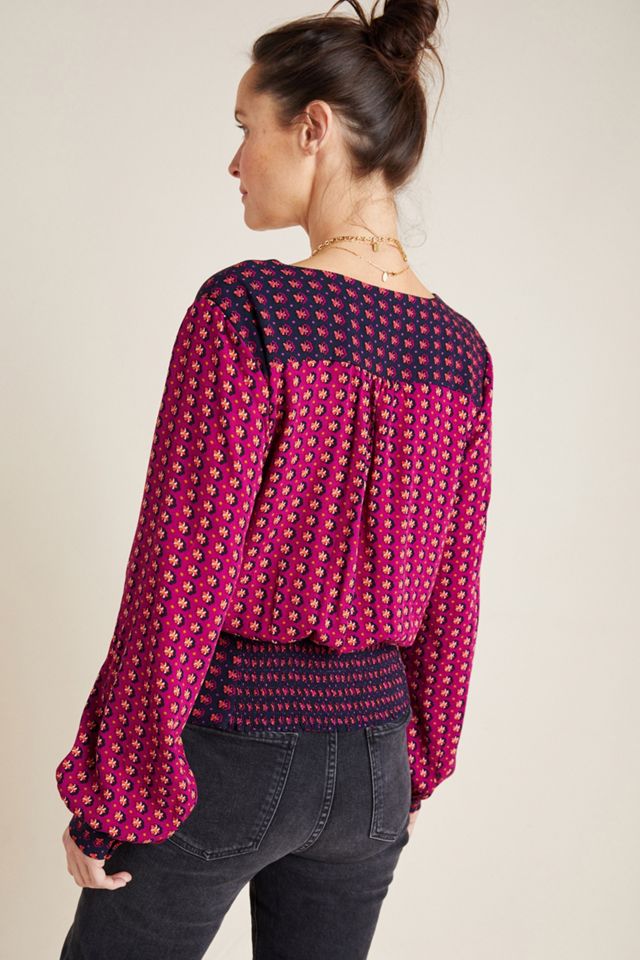 Maeve Lisa Puff-Sleeved Blouse #1