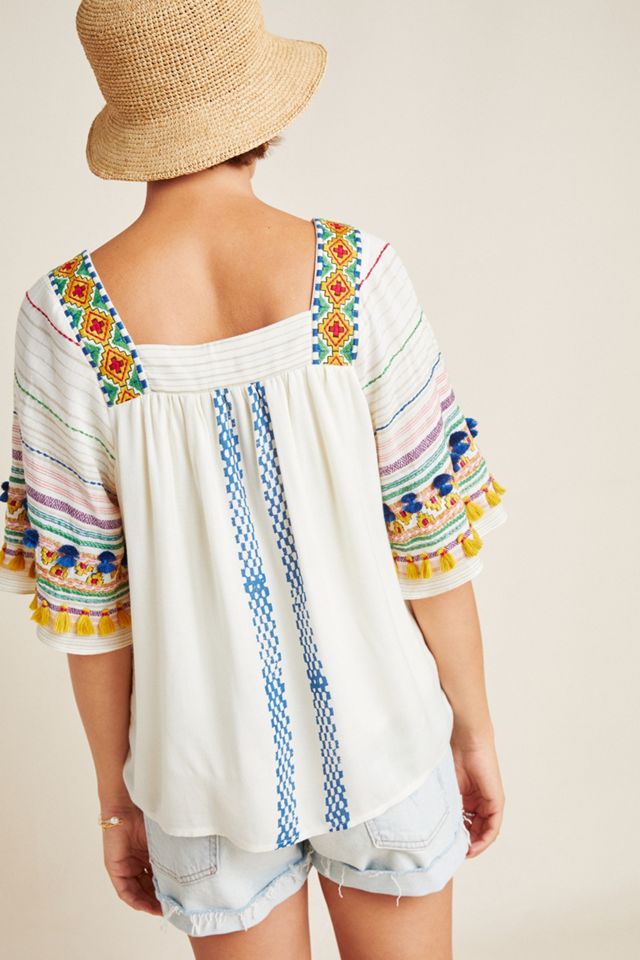 Kiera Embroidered Blouse #1