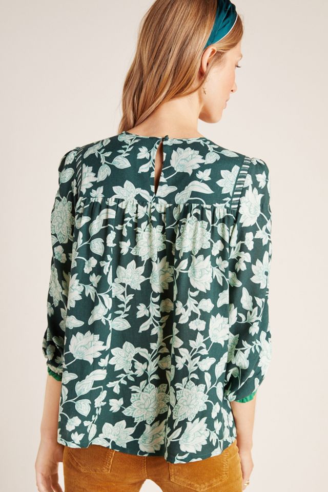 Sheryl Floral Crochet Blouse #1