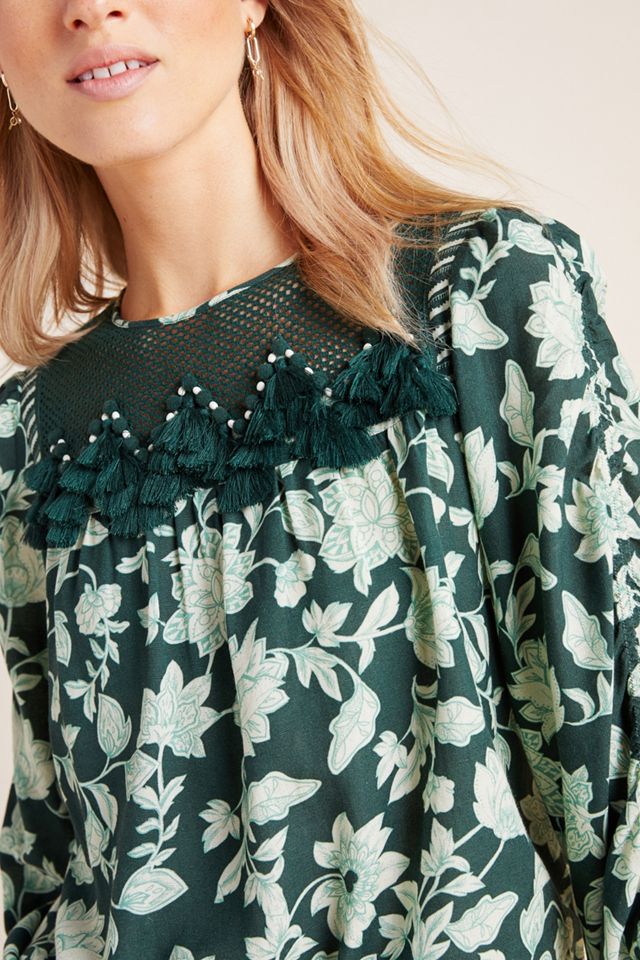 Sheryl Floral Crochet Blouse #2