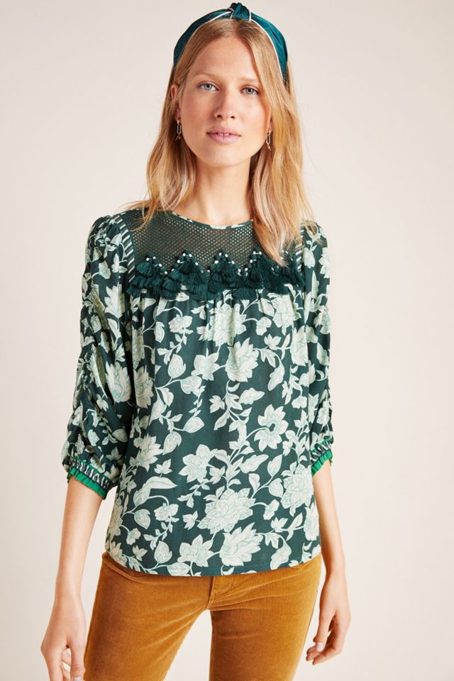Sheryl Floral Crochet Blouse #3
