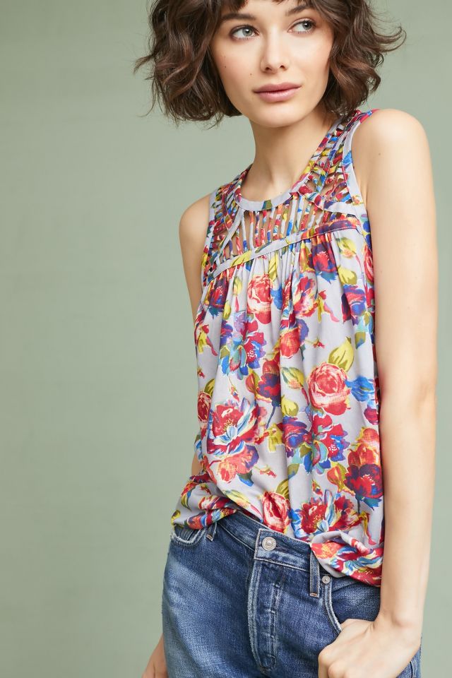 Faye Floral Top | Anthropologie