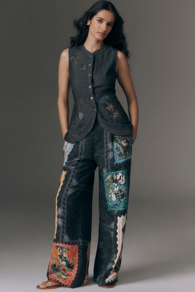 Ranna Gill Embroidered Cotton Vest | Anthropologie