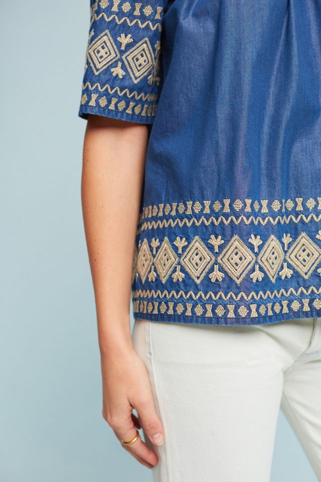 Rhea Embroidered Top #2